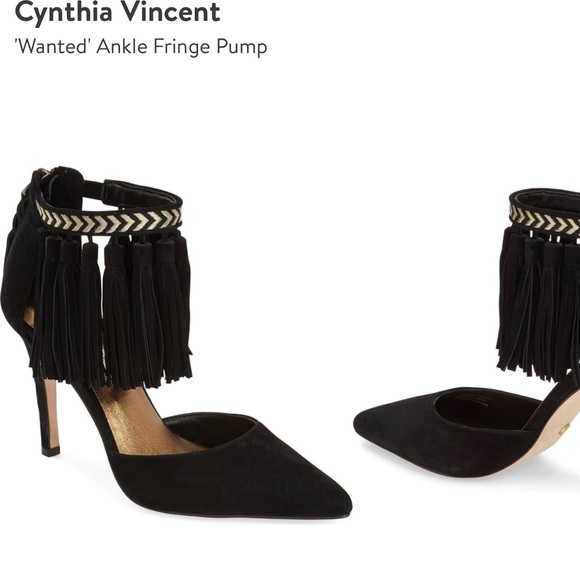 Cynthia Vincent fringe heel - Picture 1 of 2
